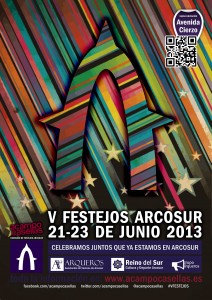 CARTEL FIESTAS ARCOSUR V 2013 ACAMPO CASELLAS JUNIO FESTEJOSCARTEL FIESTAS ARCOSUR V 2013 ACAMPO CASELLAS JUNIO FESTEJOS