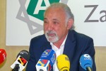 El presidente de la Junta de Compensación de Arcosur, Antonio Olmeda, durante la rueda de prensa de este martes